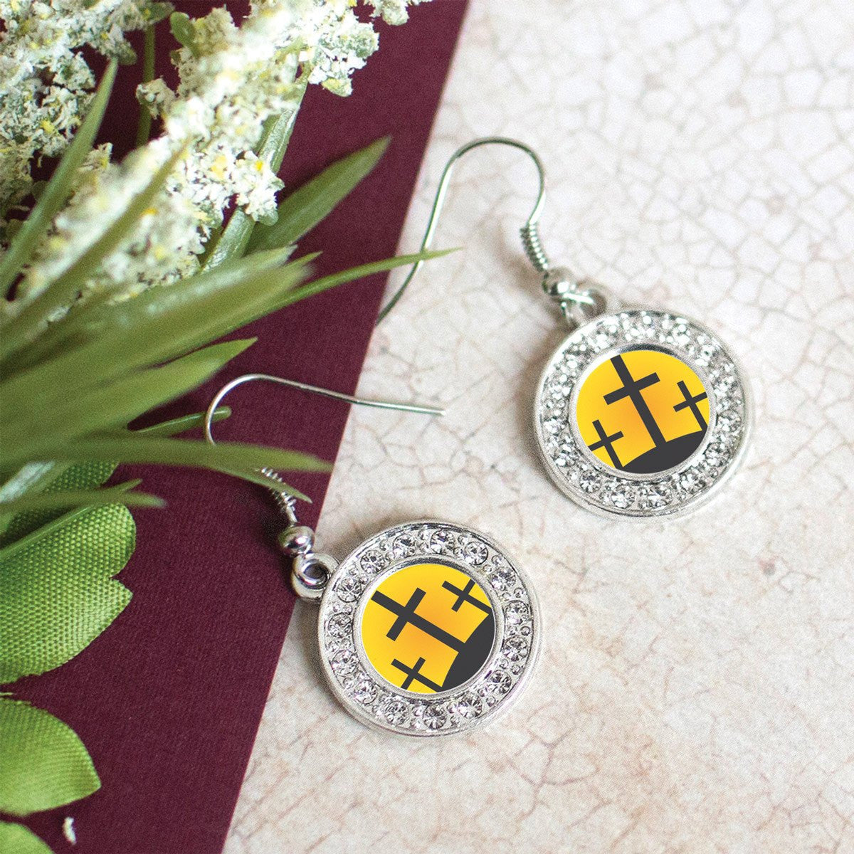 Three Crosses Charm Jewelry Collection