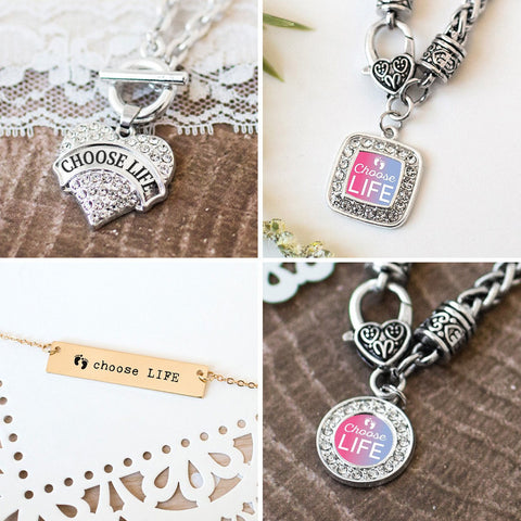 Choose Life Charm Jewelry Collection