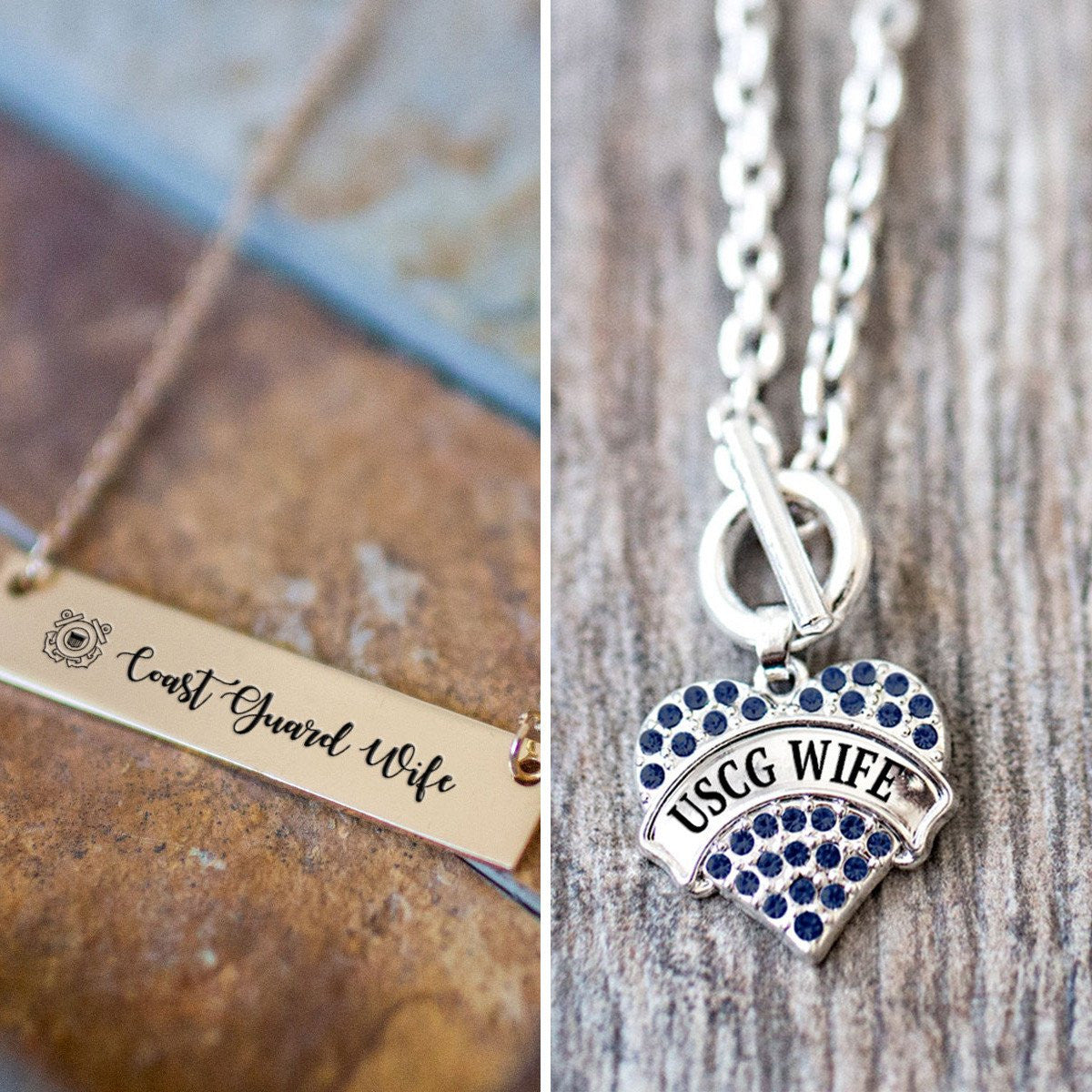 USCG Wife Charm Jewelry Collection