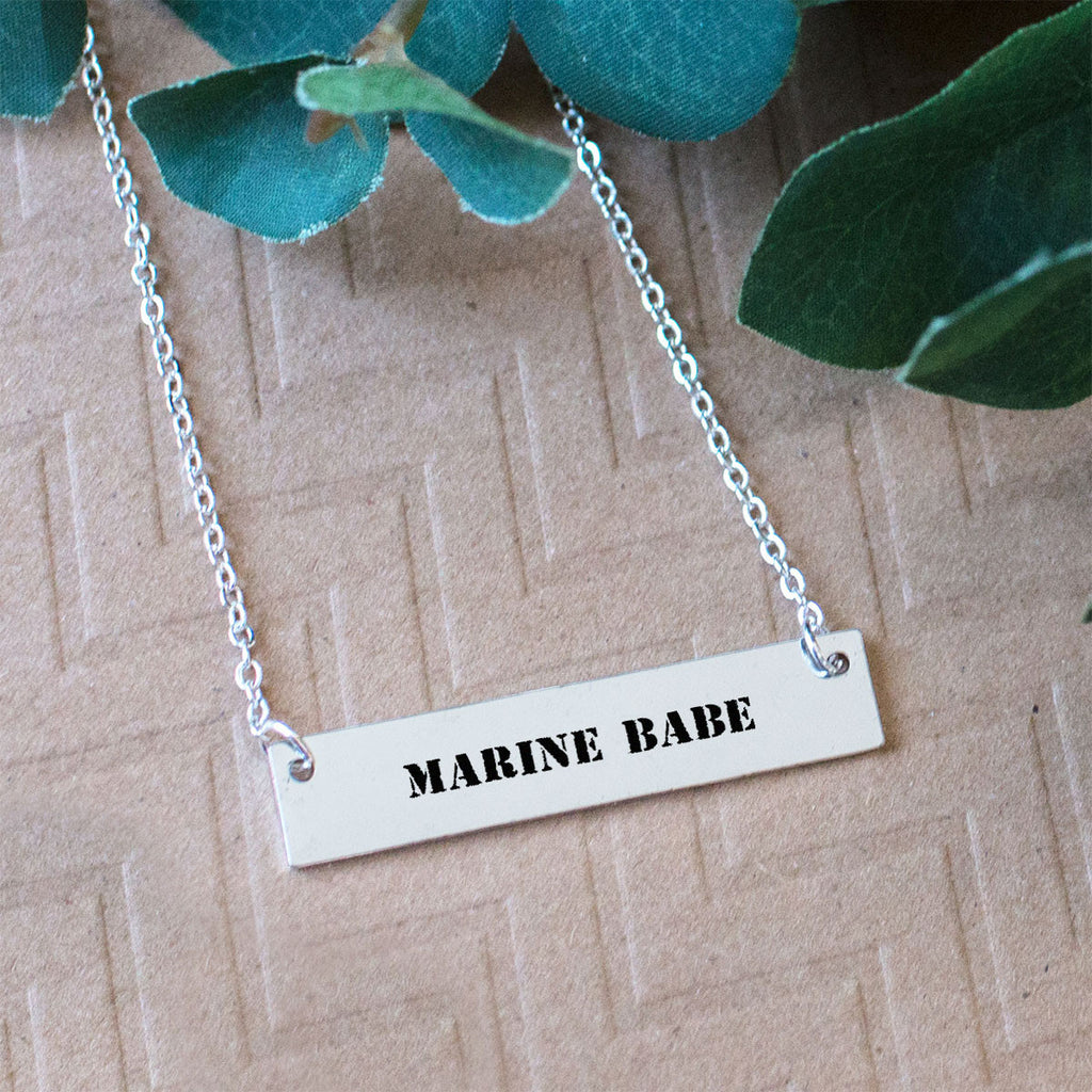 Marine Babe Gold / Silver Bar Necklace