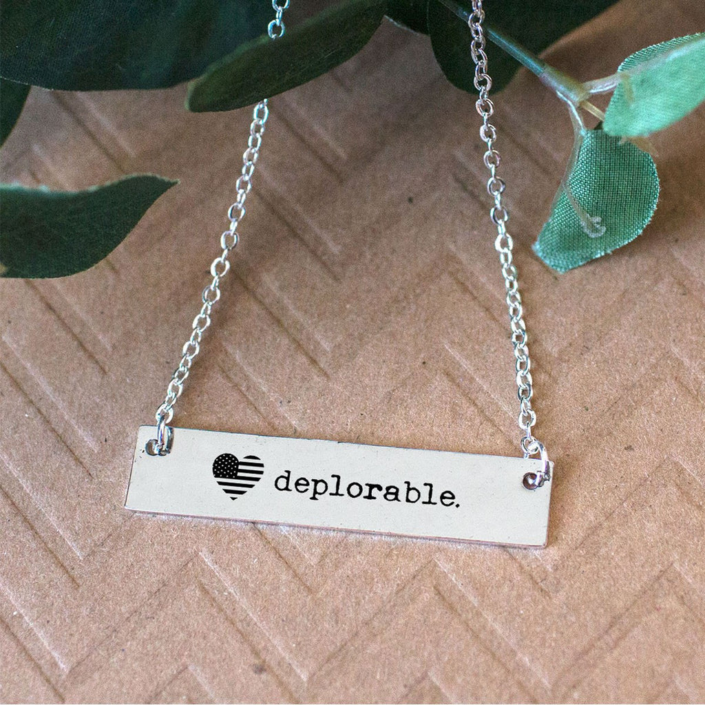 Deplorable Trump Supporter Charm Jewelry Collection