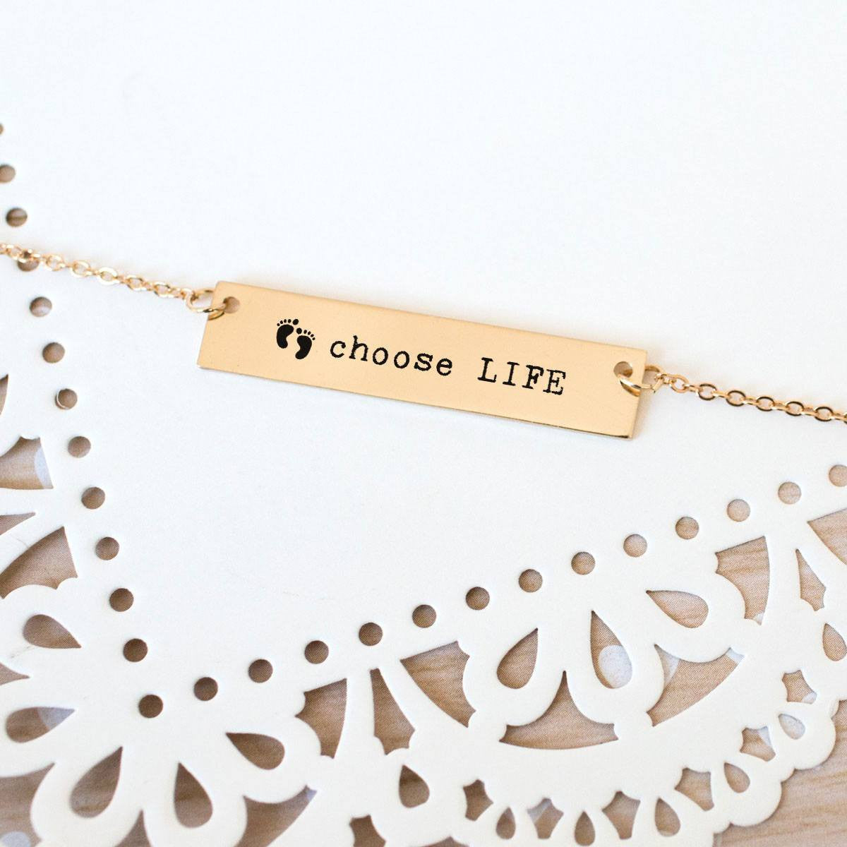 Choose Life Charm Jewelry Collection
