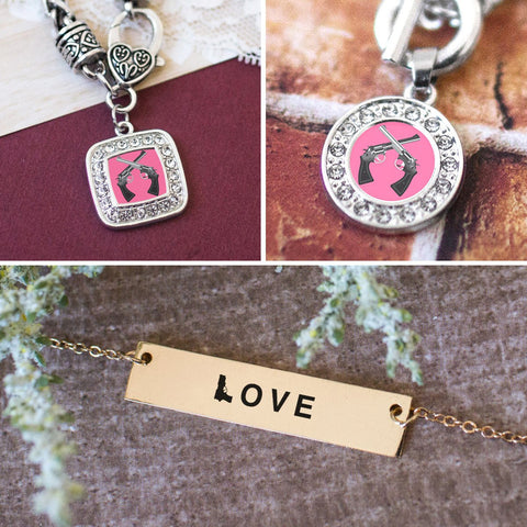 Girls N' Guns Charm Jewelry Collection