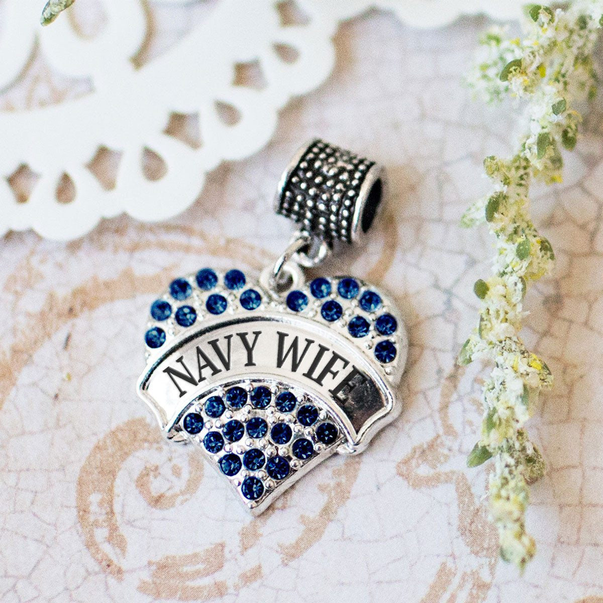 Navy Wife Charm Jewelry Collection