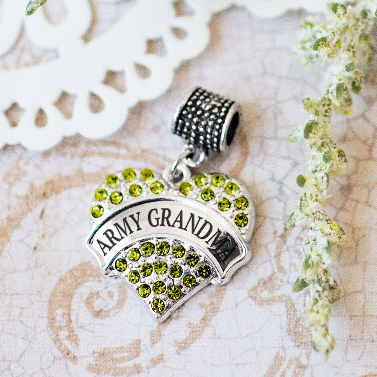 Army Grandma Charm Jewelry Collection