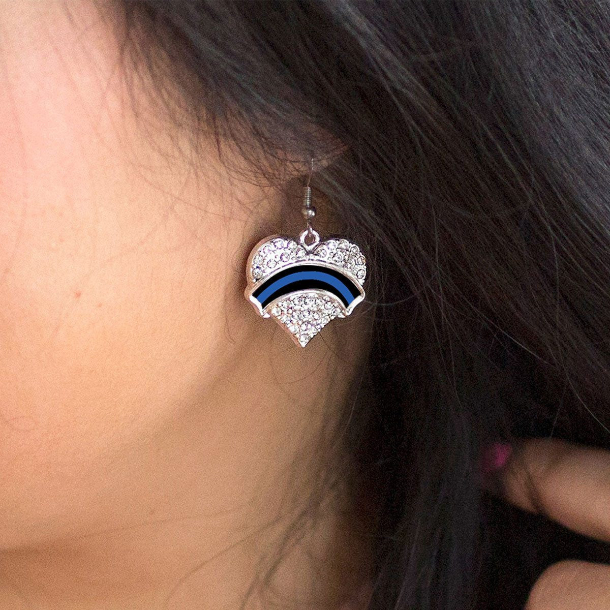 Blue Line Law Enforcement Charm Jewelry Collection