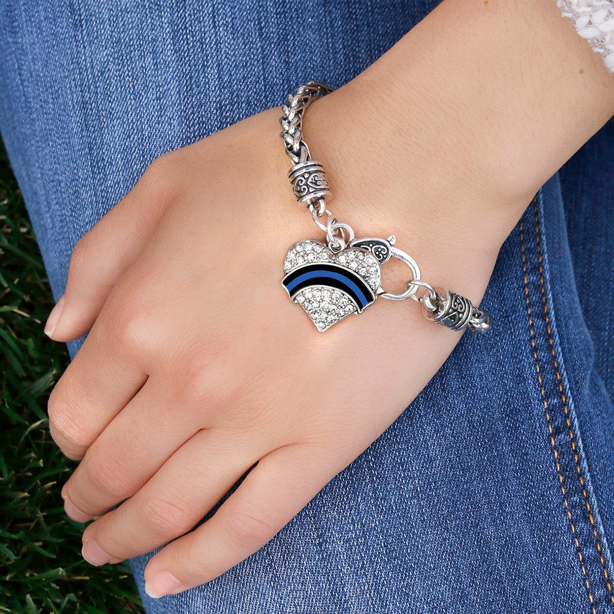 Blue Line Law Enforcement Charm Jewelry Collection