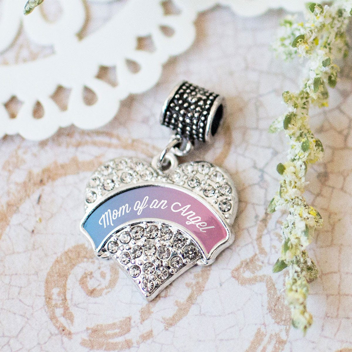 Mom of an Angel Charm Jewelry Collection