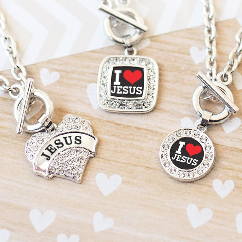 I Love Jesus Charm Jewelry Collection