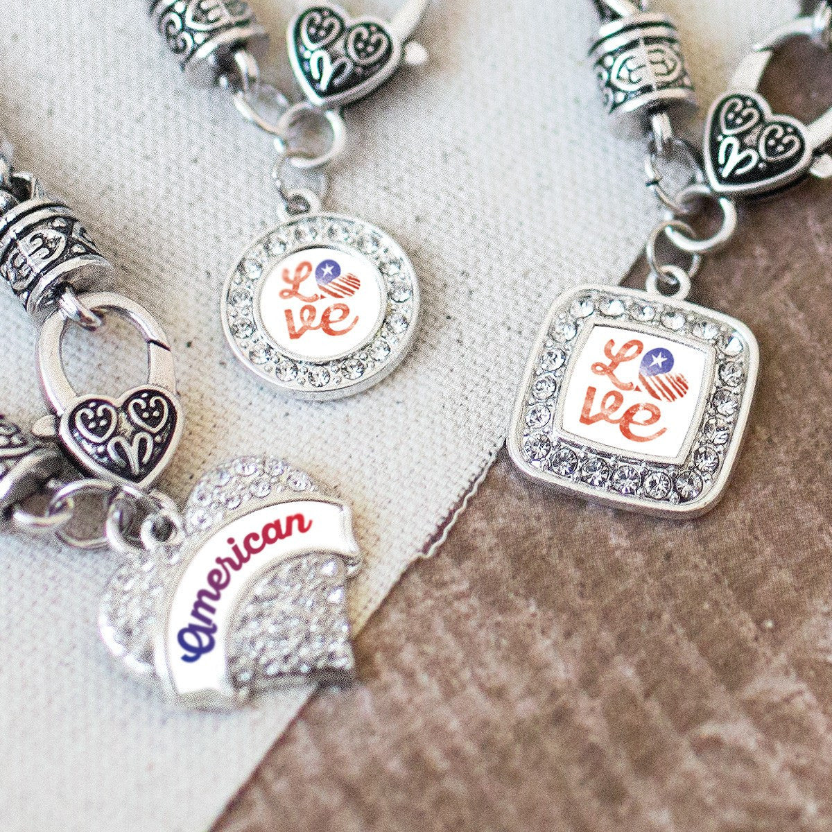 Love USA Charm Jewelry Collection