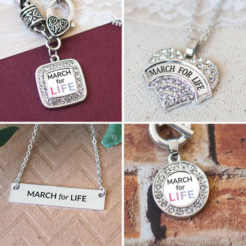 March for Life Charm Jewelry Collection