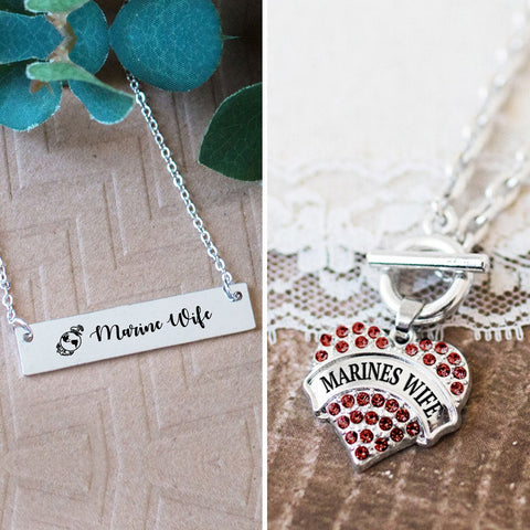 Marines Wife Charm Jewelry Collection