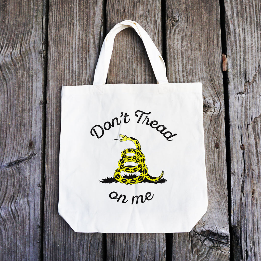 Don't Tread on Me Cotton Tote Bag