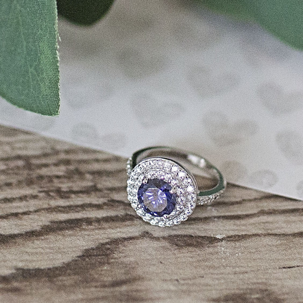 .925 Tanzanite Engagement Ring