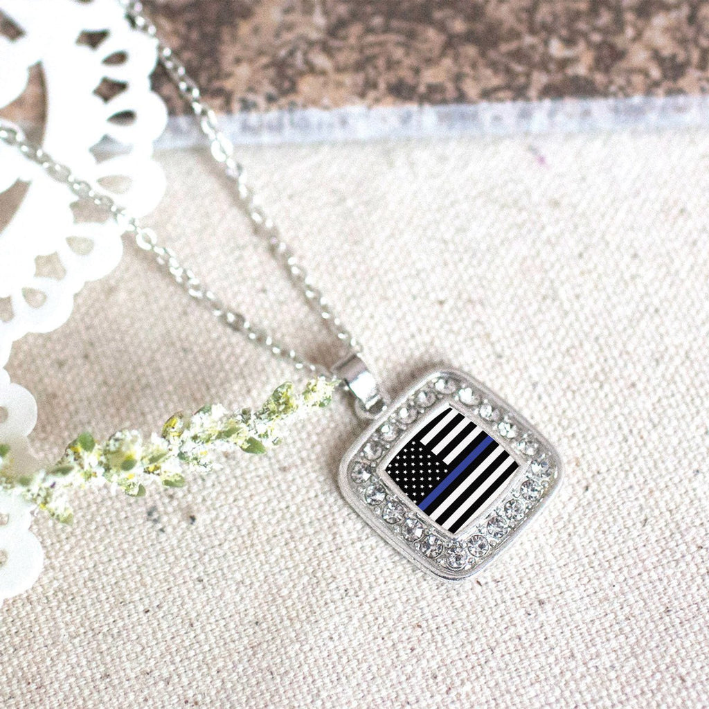 Blue Line American Flag Charm Jewelry Collection