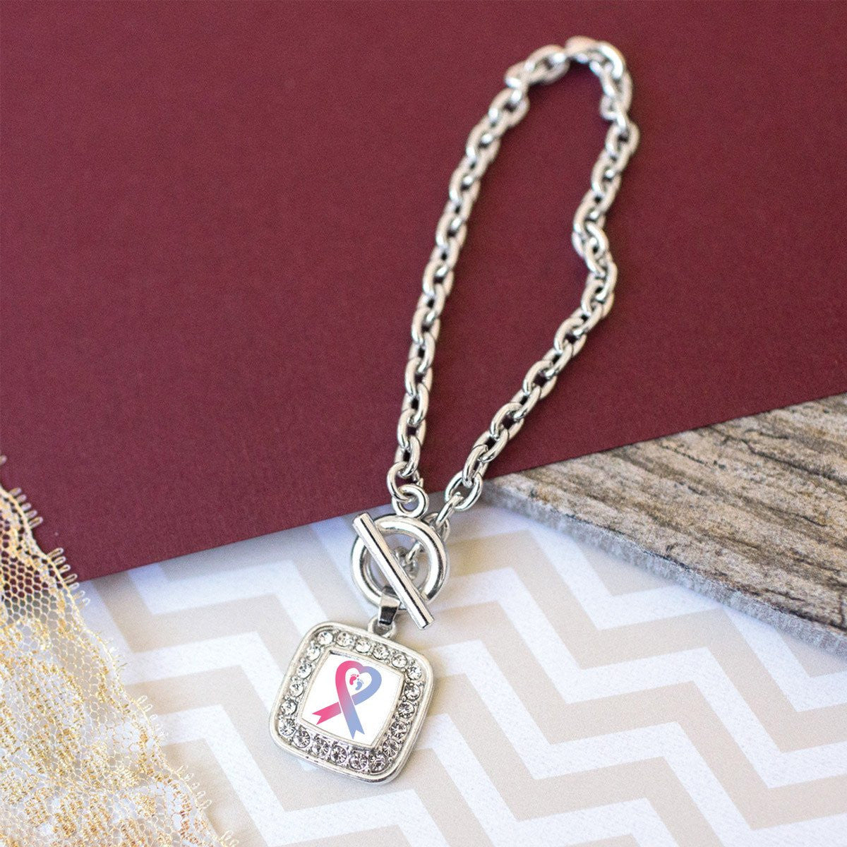 Pro-Life RIbbon Charm Jewelry Collection