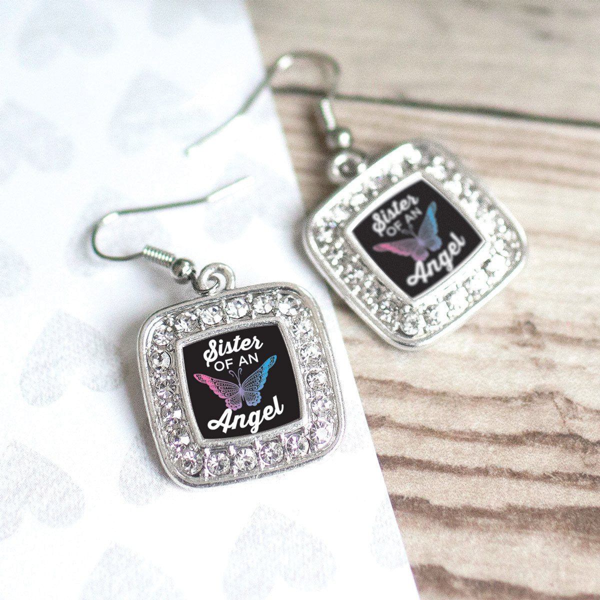 Sister of an Angel Charm Jewelry Collection