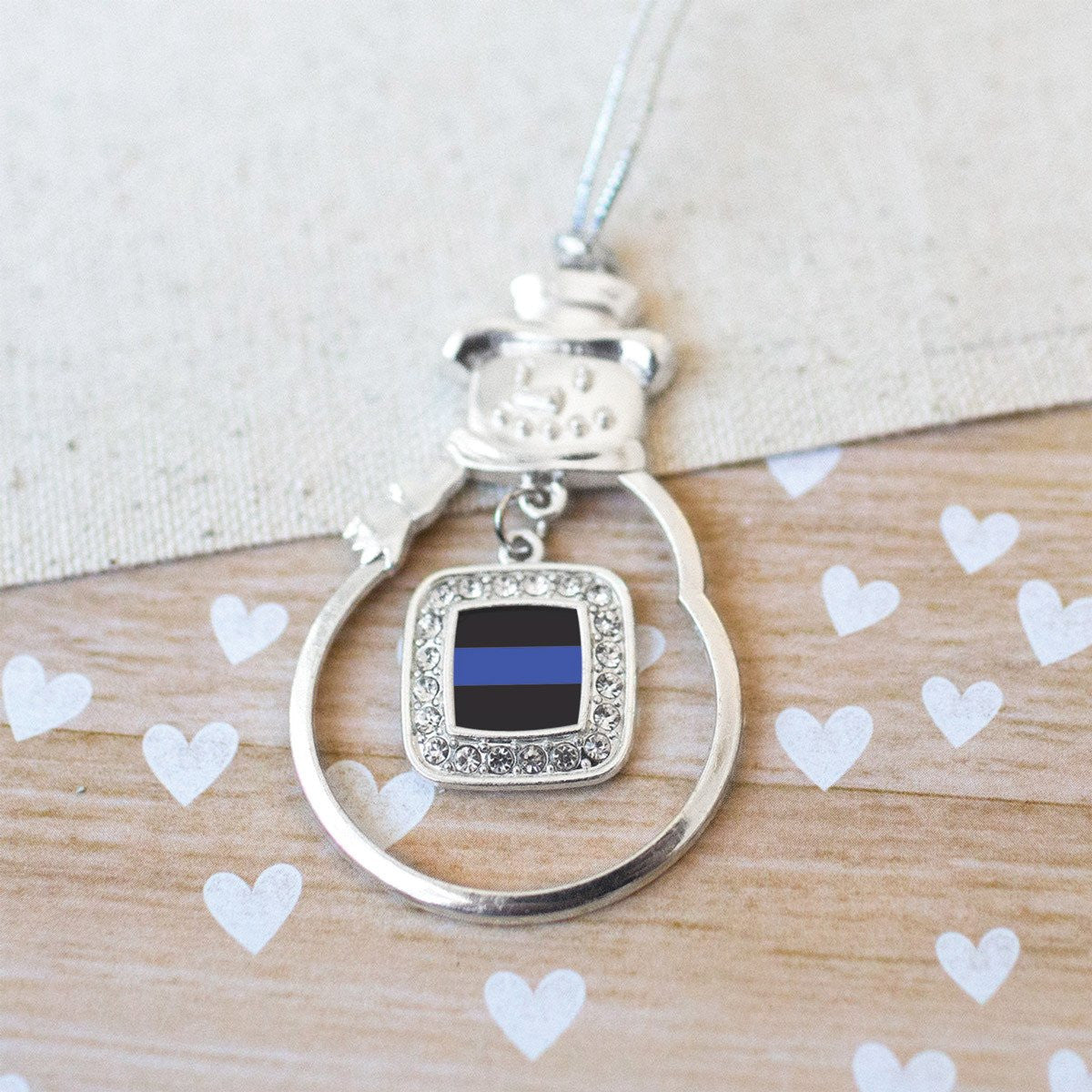 Blue Line Law Enforcement Charm Jewelry Collection