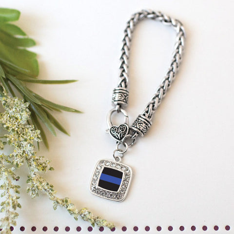 Blue Line Law Enforcement Charm Jewelry Collection