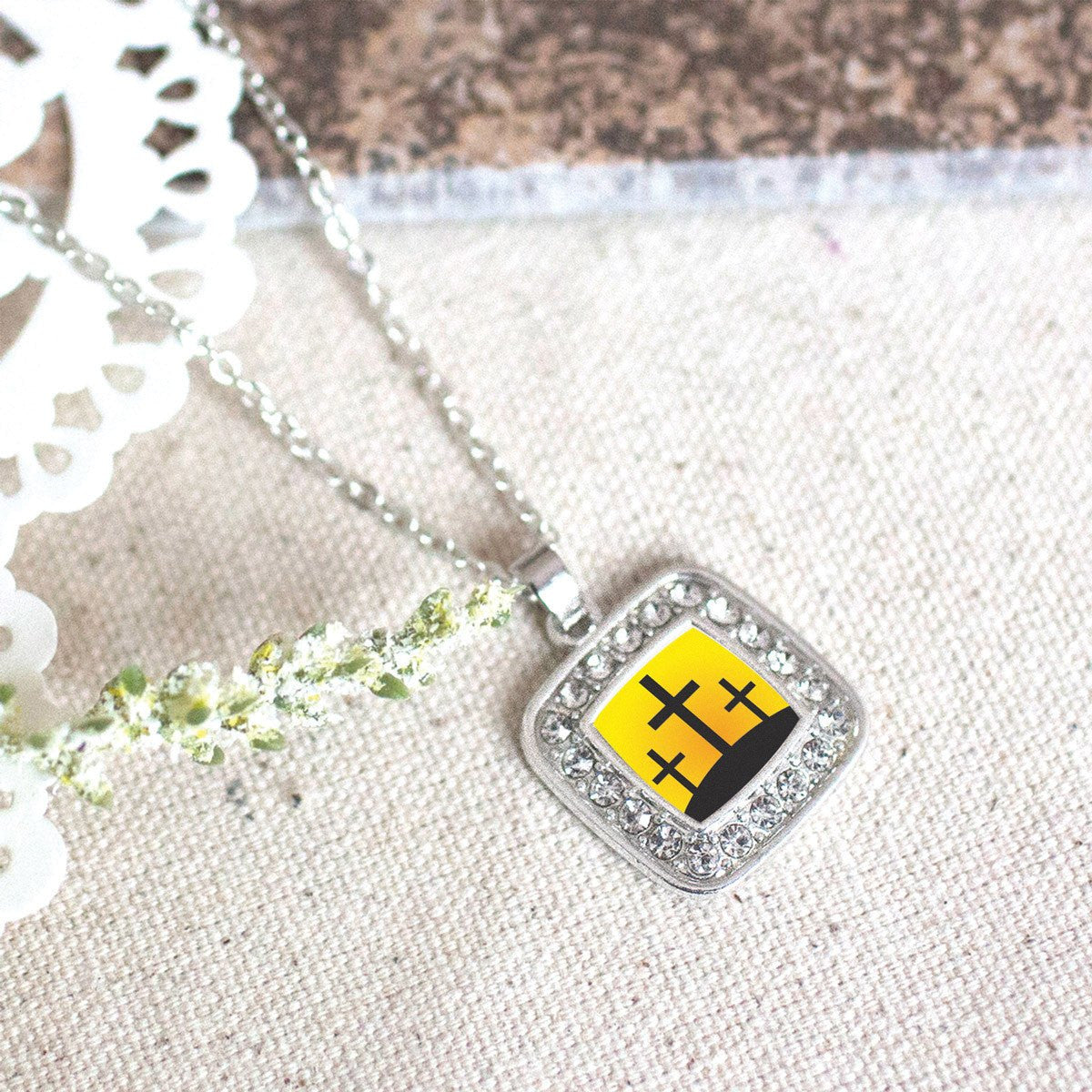 Three Crosses Charm Jewelry Collection