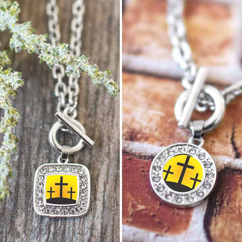 Three Crosses Charm Jewelry Collection
